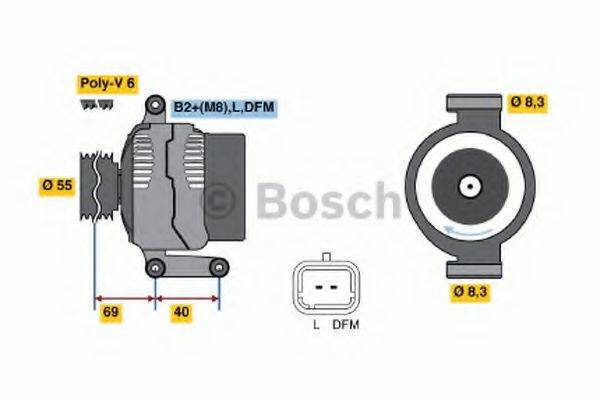 BOSCH 0124415007 Генератор