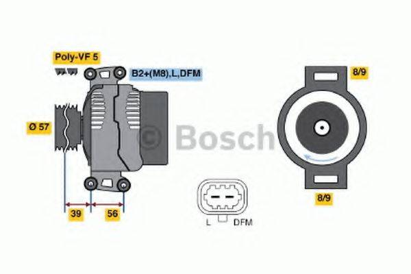 BOSCH 0124425033 Генератор