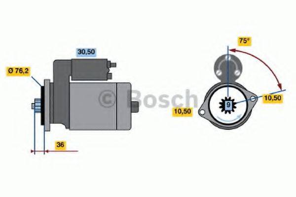 BOSCH 0986010580 Стартер