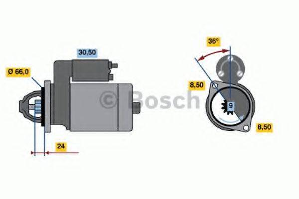 BOSCH 0986011671 Стартер