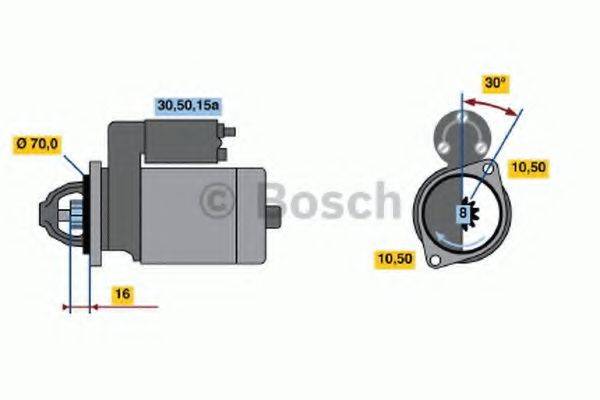 BOSCH 0986012111 Стартер