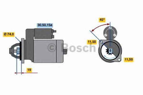 BOSCH 0986012261 Стартер