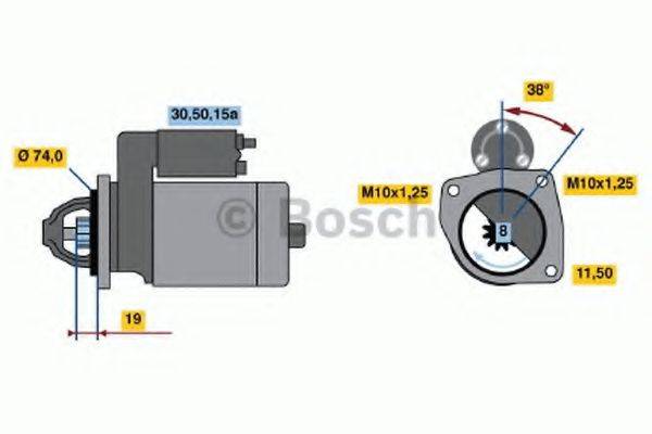 BOSCH 0986013511 Стартер