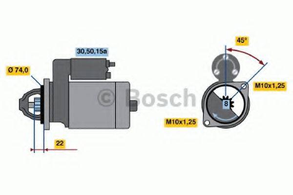 BOSCH 0986012281 Стартер