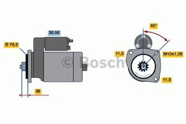 BOSCH 0986012851 Стартер