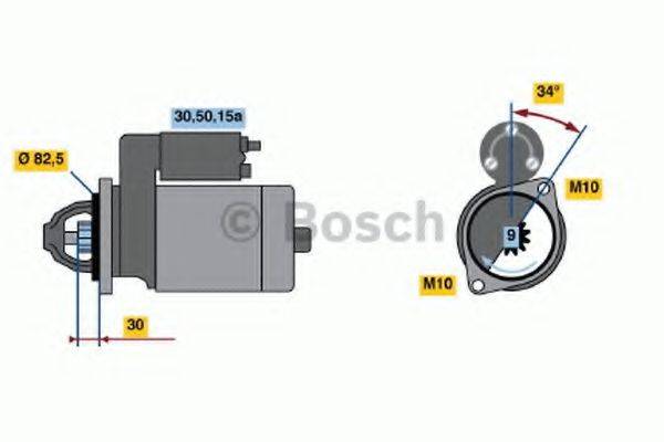 BOSCH 0986013000 Стартер