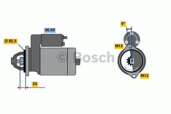 BOSCH 0986015540 Стартер