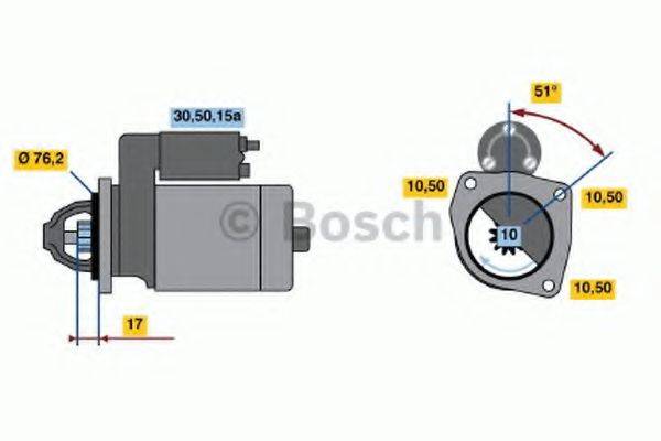 BOSCH 0986013220 Стартер