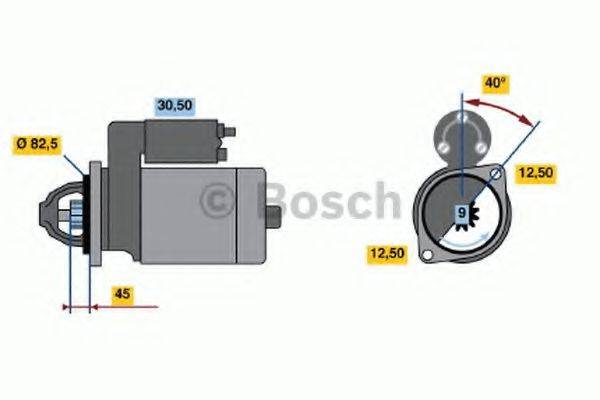 BOSCH 0986013350 Стартер