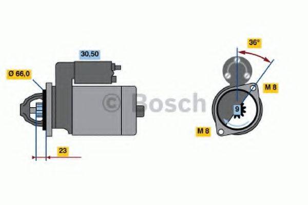 BOSCH 0986013801 Стартер