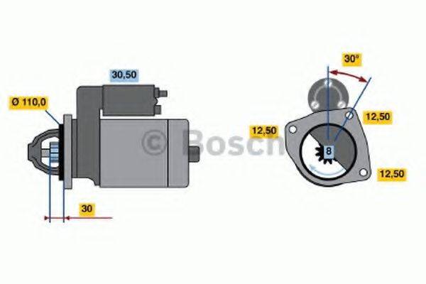 BOSCH 0986013871 Стартер