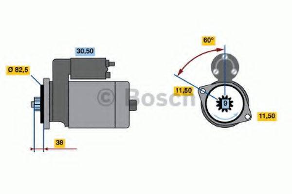 BOSCH 0986014341 Стартер