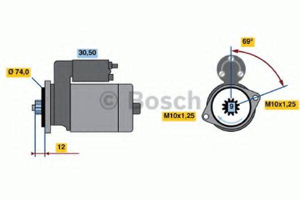 BOSCH 0986014501 Стартер