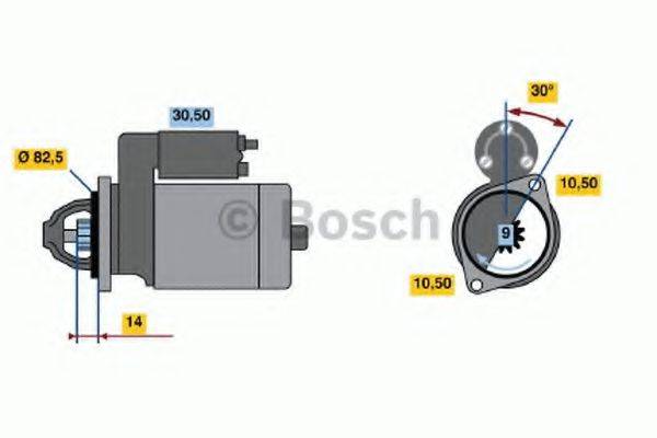 BOSCH 0986015341 Стартер