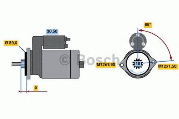 BOSCH 0986015391 Стартер