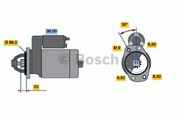 BOSCH 0986015411 Стартер