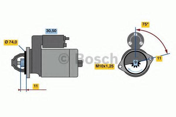 BOSCH 0986016500 Стартер