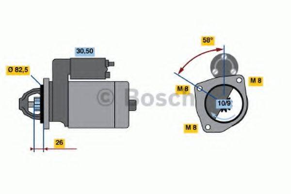 BOSCH 0986016870 Стартер