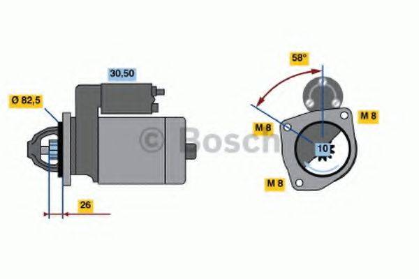 BOSCH 0986017801 Стартер