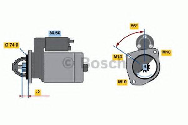 BOSCH 0986016950 Стартер