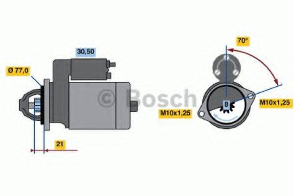 BOSCH 0986017691 Стартер