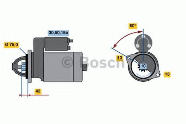 BOSCH 0986019991 Стартер