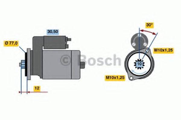 BOSCH 0986020421 Стартер