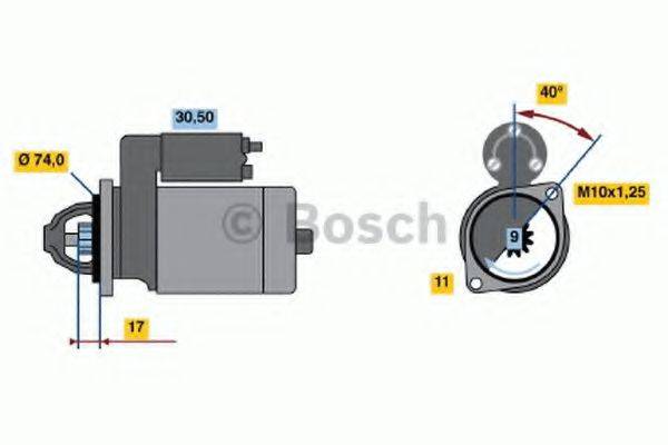 BOSCH 0986020541 Стартер