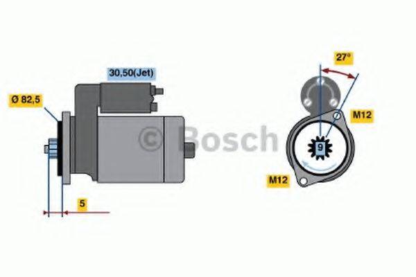 BOSCH 0986021220 Стартер