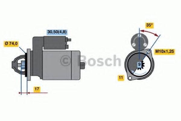 BOSCH 0986021560 Стартер