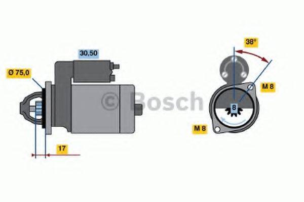 BOSCH 0986022601 Стартер