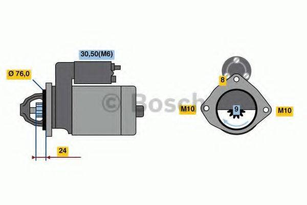 BOSCH 0986022710 Стартер