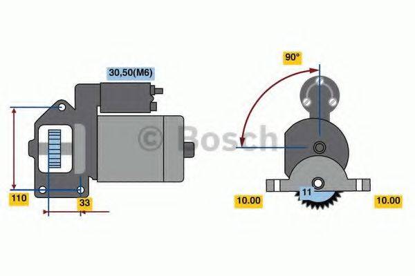 BOSCH 0986022850 Стартер