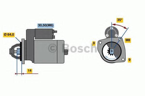 BOSCH 0986023810 Стартер