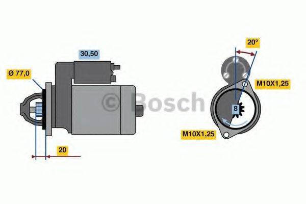 BOSCH 0986023980 Стартер