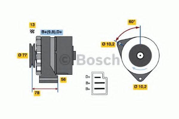 BOSCH 0986031430 Генератор