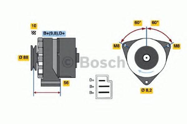 BOSCH 0986031550 Генератор