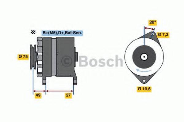 BOSCH 0986031641 Генератор