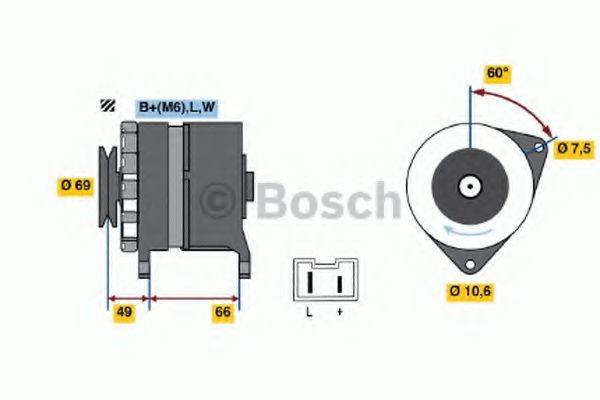 BOSCH 0986032320 Генератор