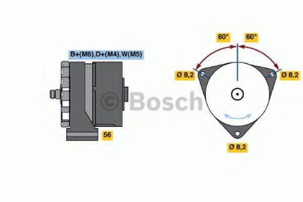 BOSCH 0986033330 Генератор