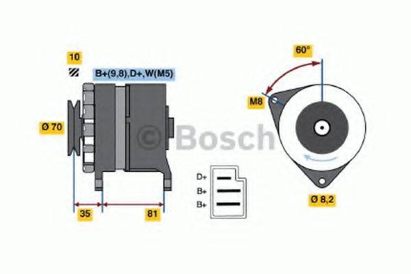 BOSCH 0986034200 Генератор