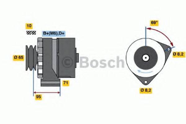 BOSCH 0986034710 Генератор