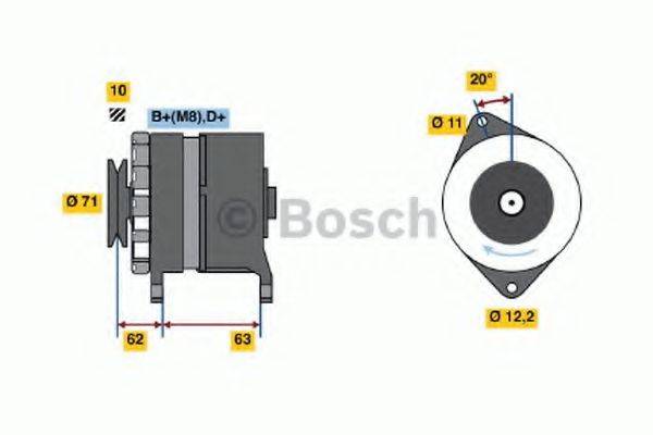 BOSCH 0986035020 Генератор