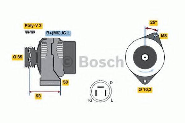 BOSCH 0986035111 Генератор