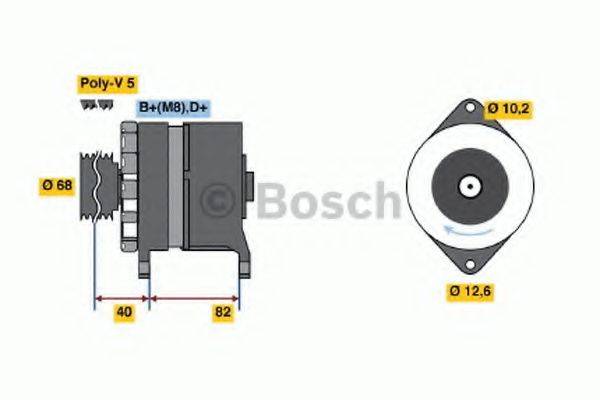 BOSCH 0986035700 Генератор