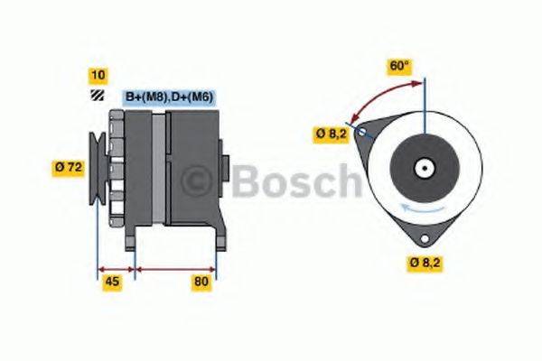 BOSCH 0986036760 Генератор