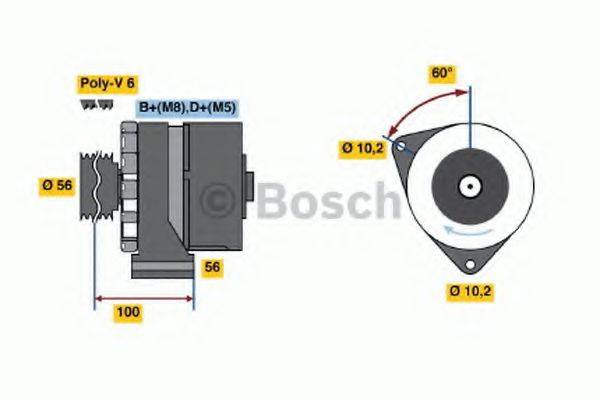 BOSCH 0986036370 Генератор