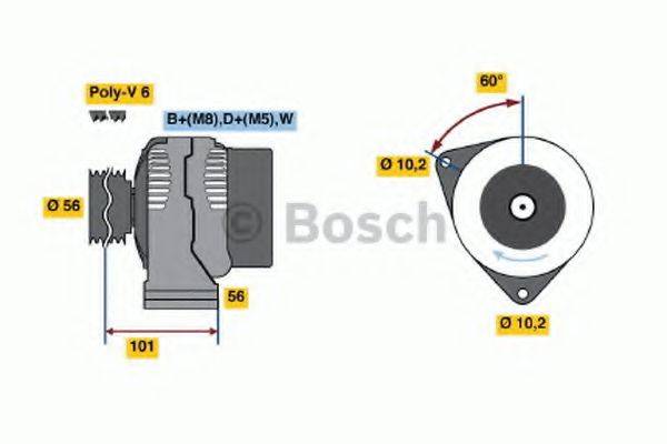 BOSCH 0986036820 Генератор