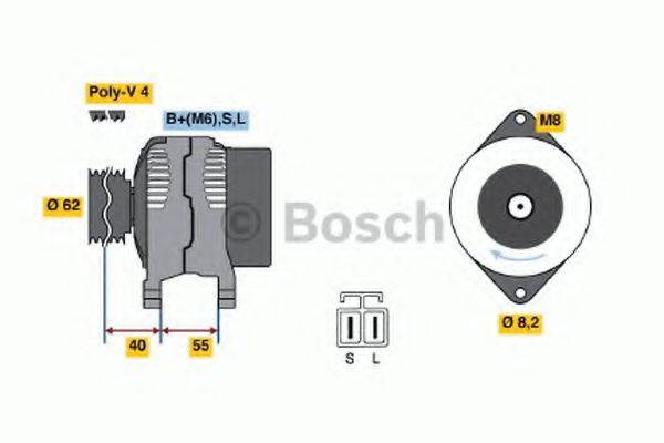 BOSCH 0986037201 Генератор