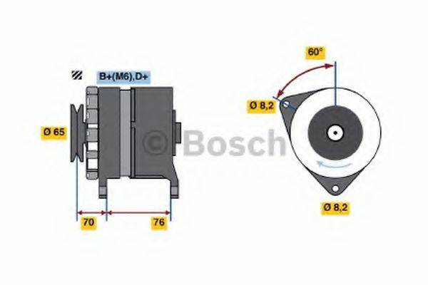 BOSCH 0986037460 Генератор